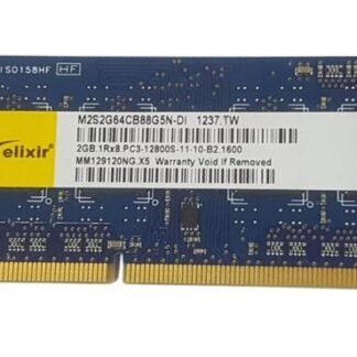 Elixir 2GB DDR3 PC12800 1600MHz SODIMM CL11