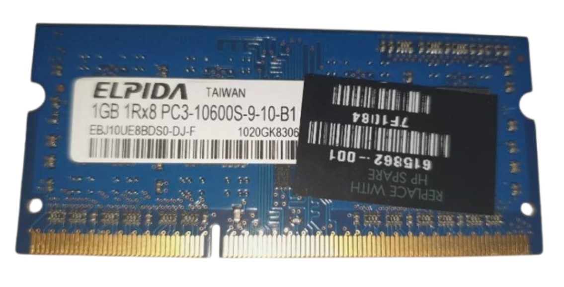 Elpida 1GB DDR3 PC10600 1333MHz SODIMM CL9