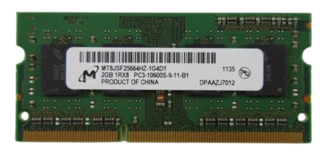 Micron 2GB DDR3 PC10600 1333MHz SODIMM CL9