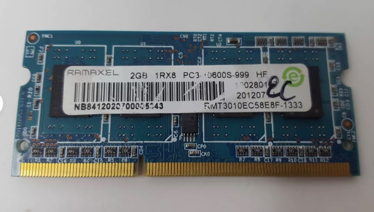 Ramaxel 2GB DDR3 PC10600 1333MHz SODIMM CL9