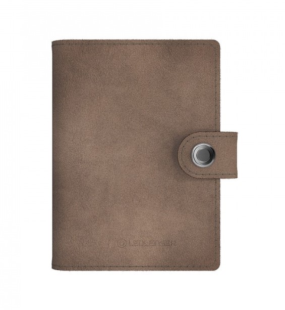 DeTech Ledlenser Lite Wallet Kožená peněženka powerbank - Taupe