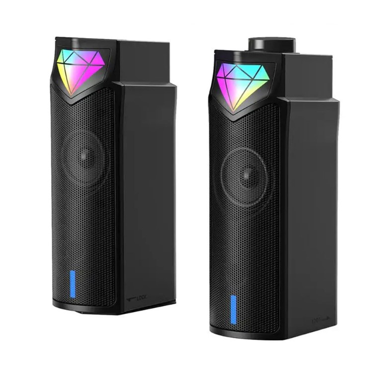 DeTech Onikuma L1 reproduktory - 2x5W, USB, RGB, Černá