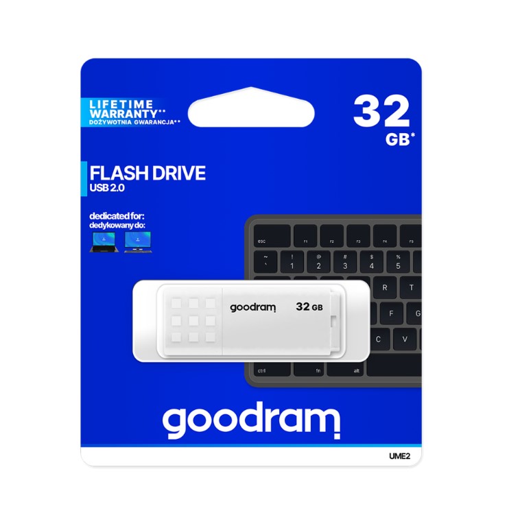 GOODRAM UME2 WHITE USB 2.0 32GB