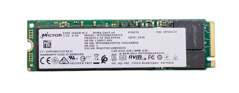 Micron 256GB M.2 NVMe PCIe SSD 2280