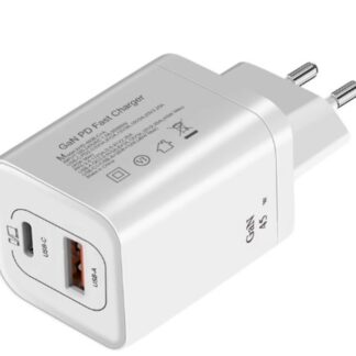 DeTech Nabíjecí adaptér USB-C/USB-A 45w + kabel USB-C/USB-C 2m