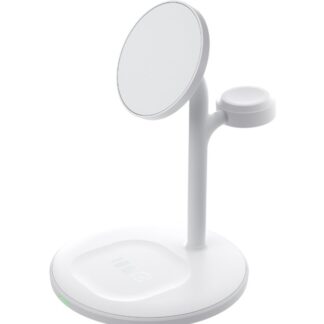 GreenCell Green Cell Nabíječka stojánek 3v1 pro Apple MagSafe - bílá