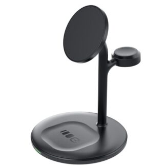 GreenCell Green Cell Nabíječka stojánek 3v1 pro Apple MagSafe - černá