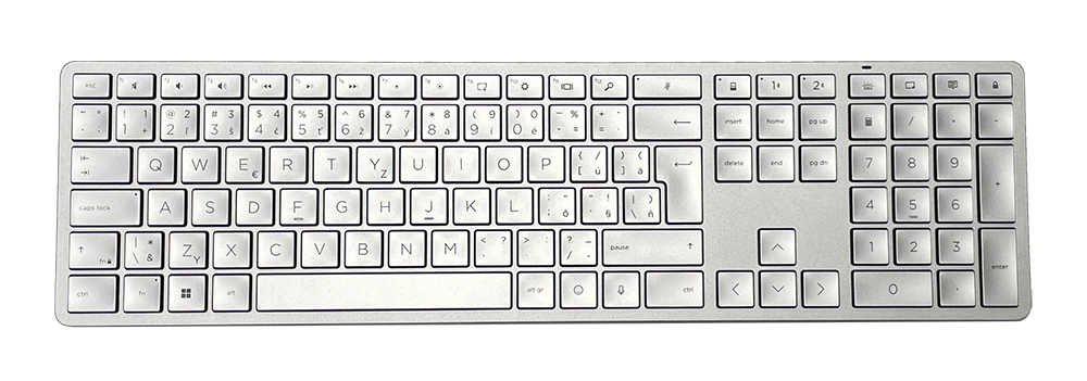 HP 970 Bezdrátová klávesnice, stříbrná - SK