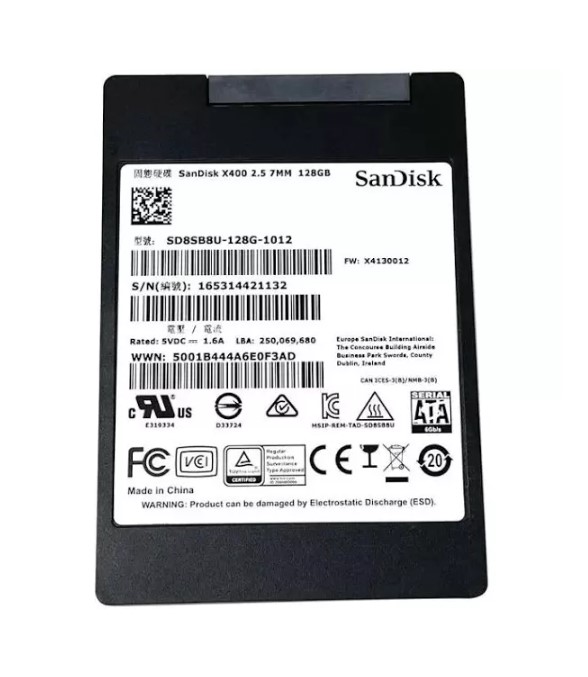 Sandisk 128GB 2,5 SATA SSD