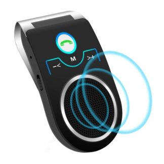 DeTech Bluetooth handsfree mikrofon do auta - černá