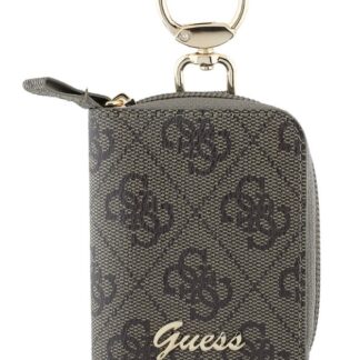 Guess PU 4G Script Logo Klíčenka Brown