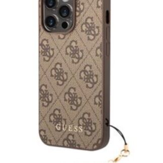 Guess 4G Charm Zadní Kryt pro iPhone 13 Pro Tone on Tone Brown