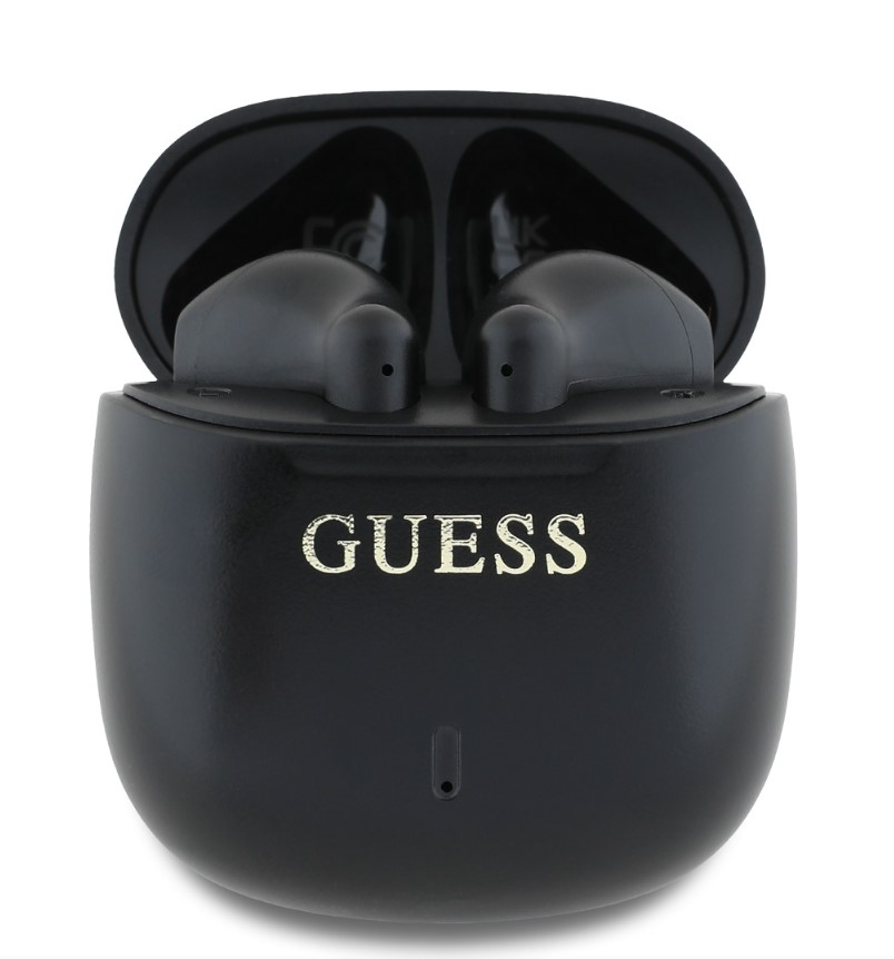 Guess Printed Classic Logo TWS Bezdrátová Sluchátka Black