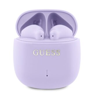 Guess Printed Classic Logo TWS Bezdrátová Sluchátka Purple
