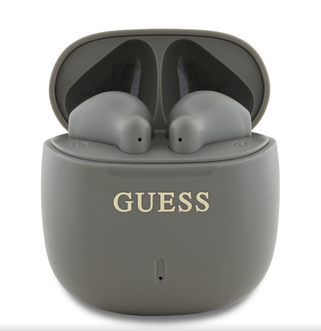 Guess Printed Classic Logo TWS Bezdrátová Sluchátka Taupe