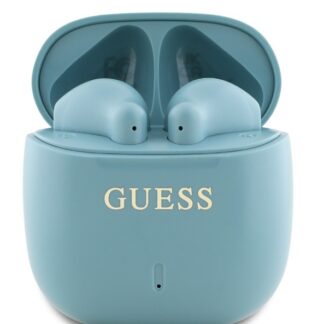 Guess Printed Classic Logo TWS Bezdrátová Sluchátka Turquoise