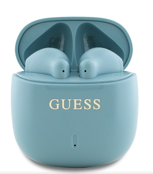 Guess Printed Classic Logo TWS Bezdrátová Sluchátka Turquoise