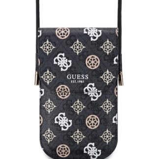 Guess PU 4G Peony Multicolor Taška na Telefon Black