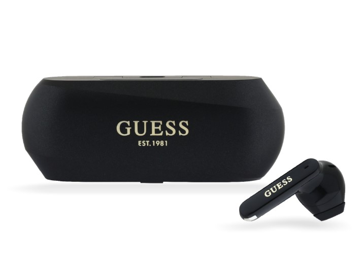 Guess Elongated Metallic ENC TWS Bezdrátová Sluchátka Black