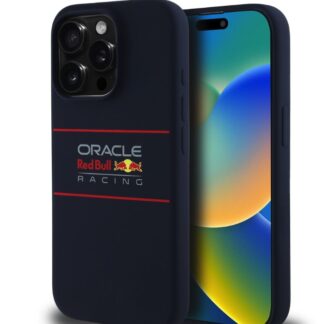 Red Bull Silicone Horizontal Logo MagSafe Zadní Kryt pro iPhone 15 Pro Navy