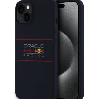 Red Bull Silicone Horizontal Logo MagSafe Zadní Kryt pro iPhone 15 Navy