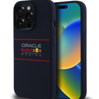 Red Bull Silicone Horizontal Logo MagSafe Zadní Kryt pro iPhone 14 Pro Navy