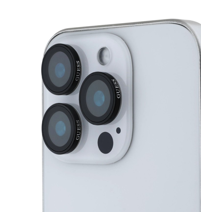 Guess Metal Ochrana Čoček pro iPhone 16 Pro/16 Pro Max Black