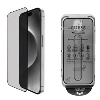 Guess Tvrzené Sklo 2.5D PRIVACY pro iPhone 16 Pro Black