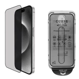 Guess Tvrzené Sklo 2.5D PRIVACY pro iPhone 16 Pro Max Black