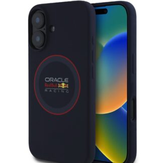 Red Bull Silicone Red Ring MagSafe Zadní Kryt pro iPhone 16 Plus Navy