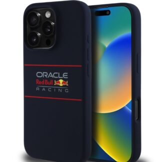 Red Bull Silicone Horizontal Logo MagSafe Zadní Kryt pro iPhone 16 Pro Max Navy