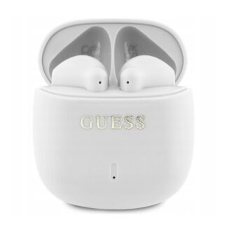 Guess Printed Classic Logo TWS Bezdrátová Sluchátka White