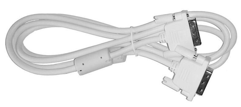 DeTech Propojovací kabel DVI 1,8 m, bílý