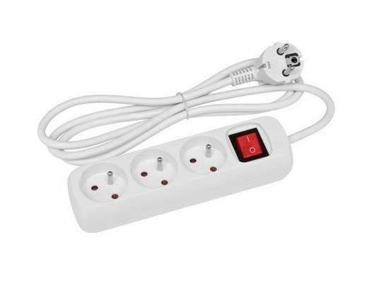 Konnoc dx-3fs 3m trojzásuvka s vypínačem